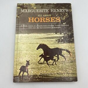 Vintage HC Marguerite Henry's All About Horses 1967